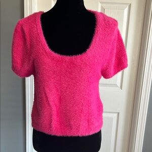 Chelsea & Violet Fuzzy Pink Top